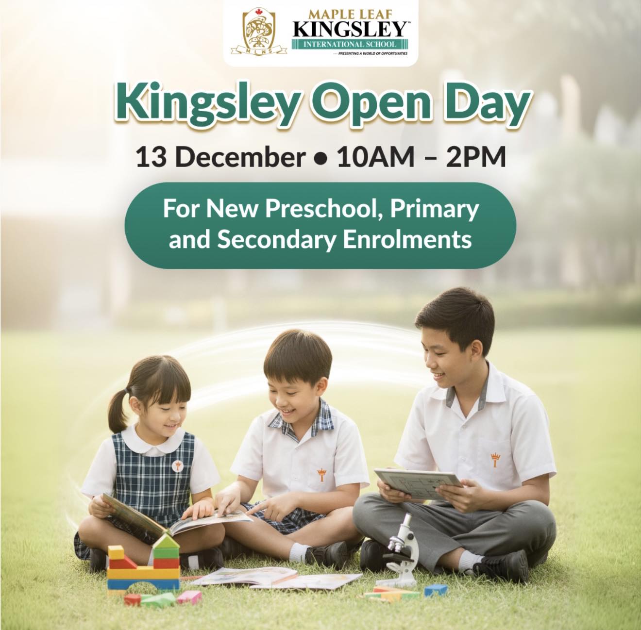 Join Maple Leaf Kingsley’s Open Day 2025