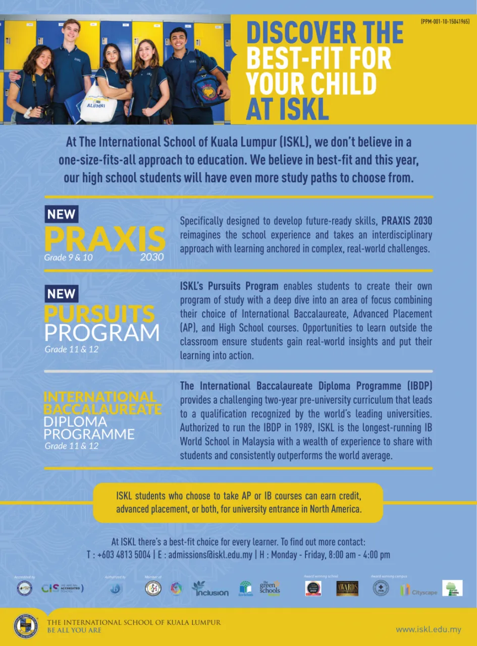 ISKL AHEAD OF THE CURVE IN OFFERING INNOVATIVE PATHWAYS TO THE FUTURE