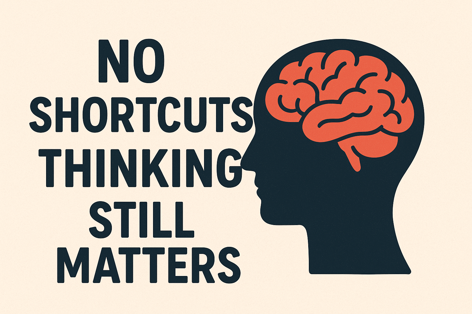 NO SHORTCUTS: WHY THINKING STILL MATTERS