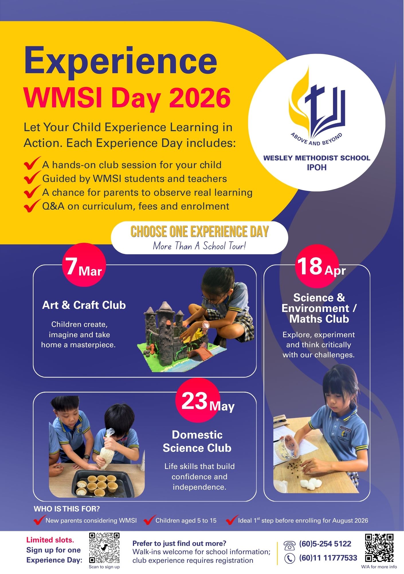 EXPERIENCE WMSI DAY: Experience Learning in Action at Wesley Methodist School Ipoh