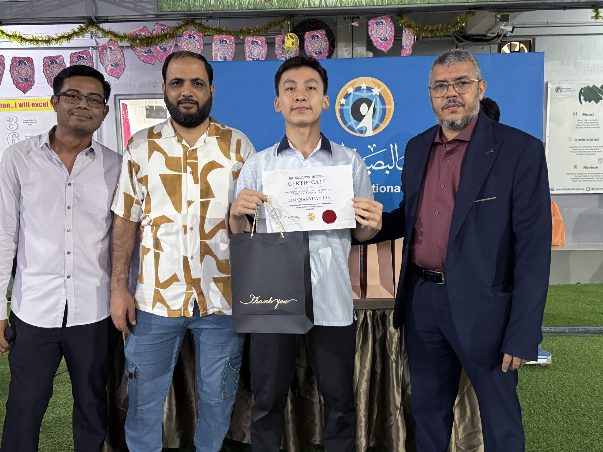 Celebrating Academic Excellence: Baseerah International School Honours Outstanding Boys' Achievers