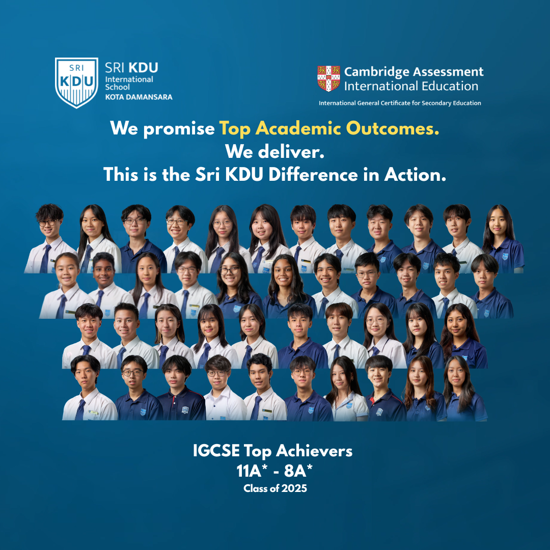Sri KDU Students Deliver Outstanding IGCSE Results, Reinforcing the School’s Promise of Top Academic Outcomes