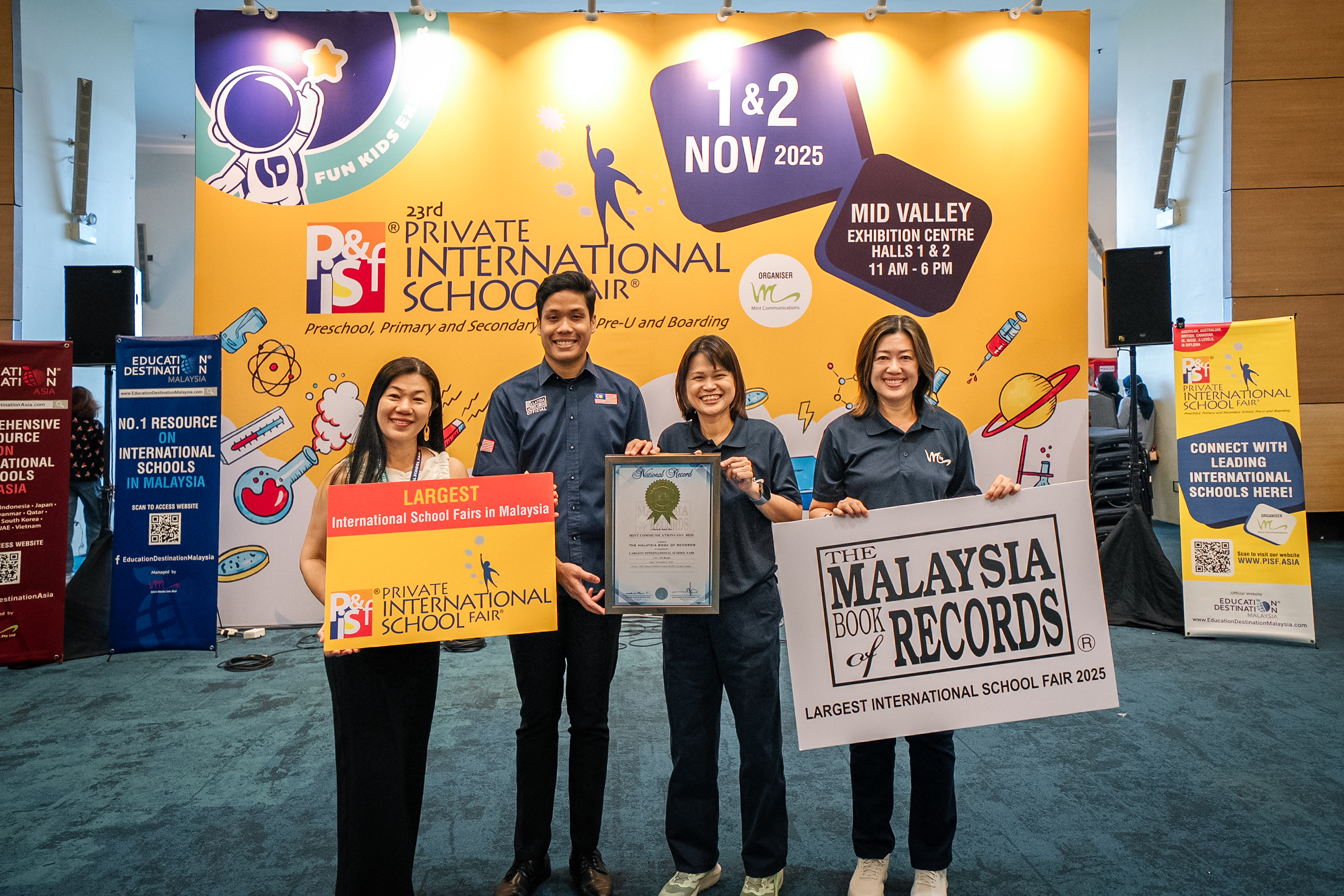 Mint Recognised by Malaysia Book of Records for Organising Malaysia’s Largest International School Fair
