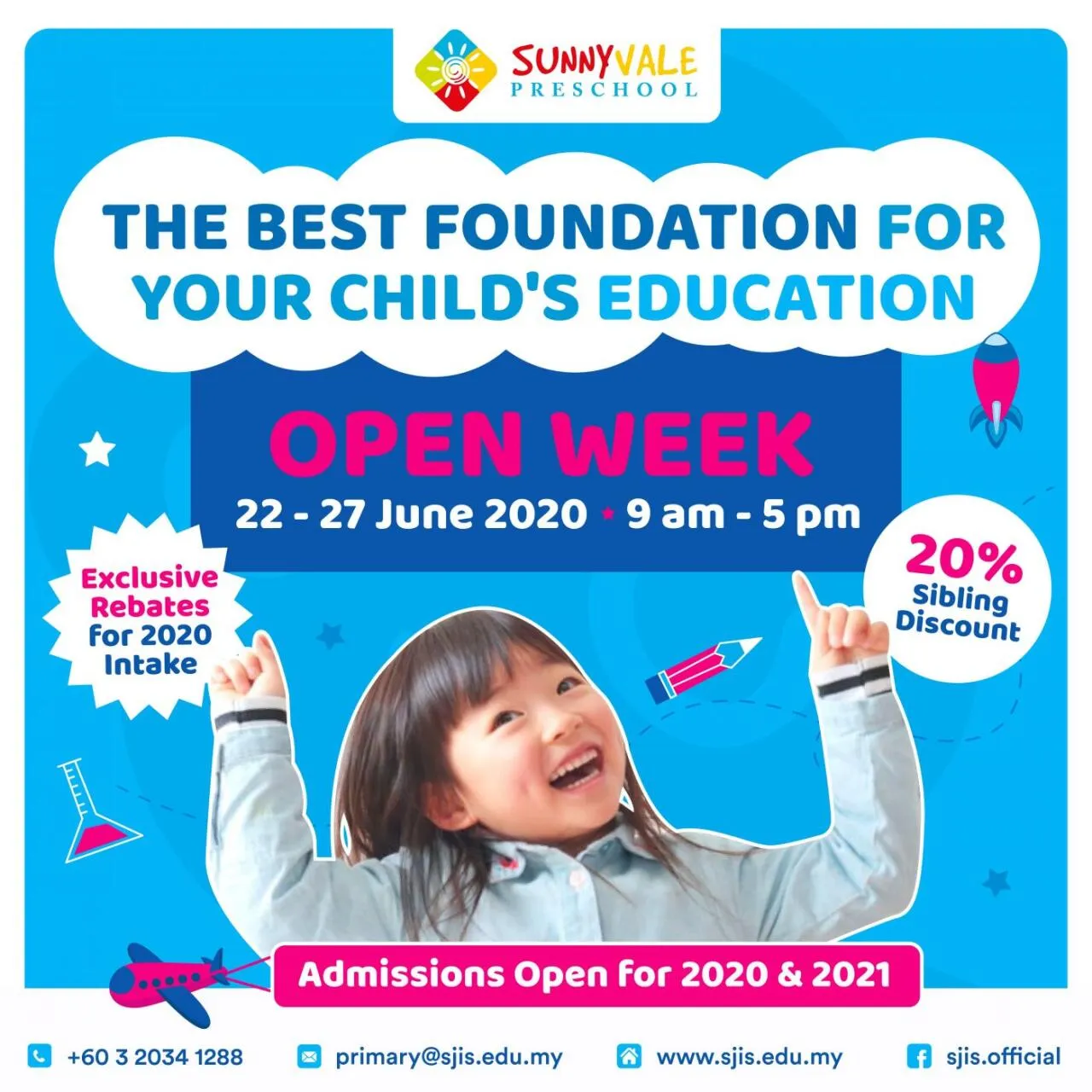22-27 June 2020 Open Week @ Sunnyvale Preschool