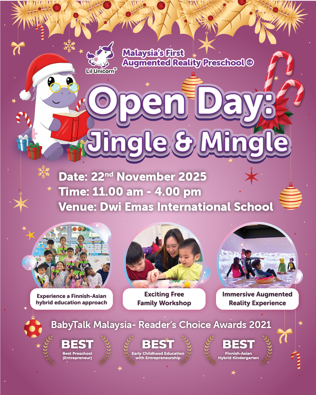 Join us as we celebrate a festive Open Day at Lil Unicorn Preschool!