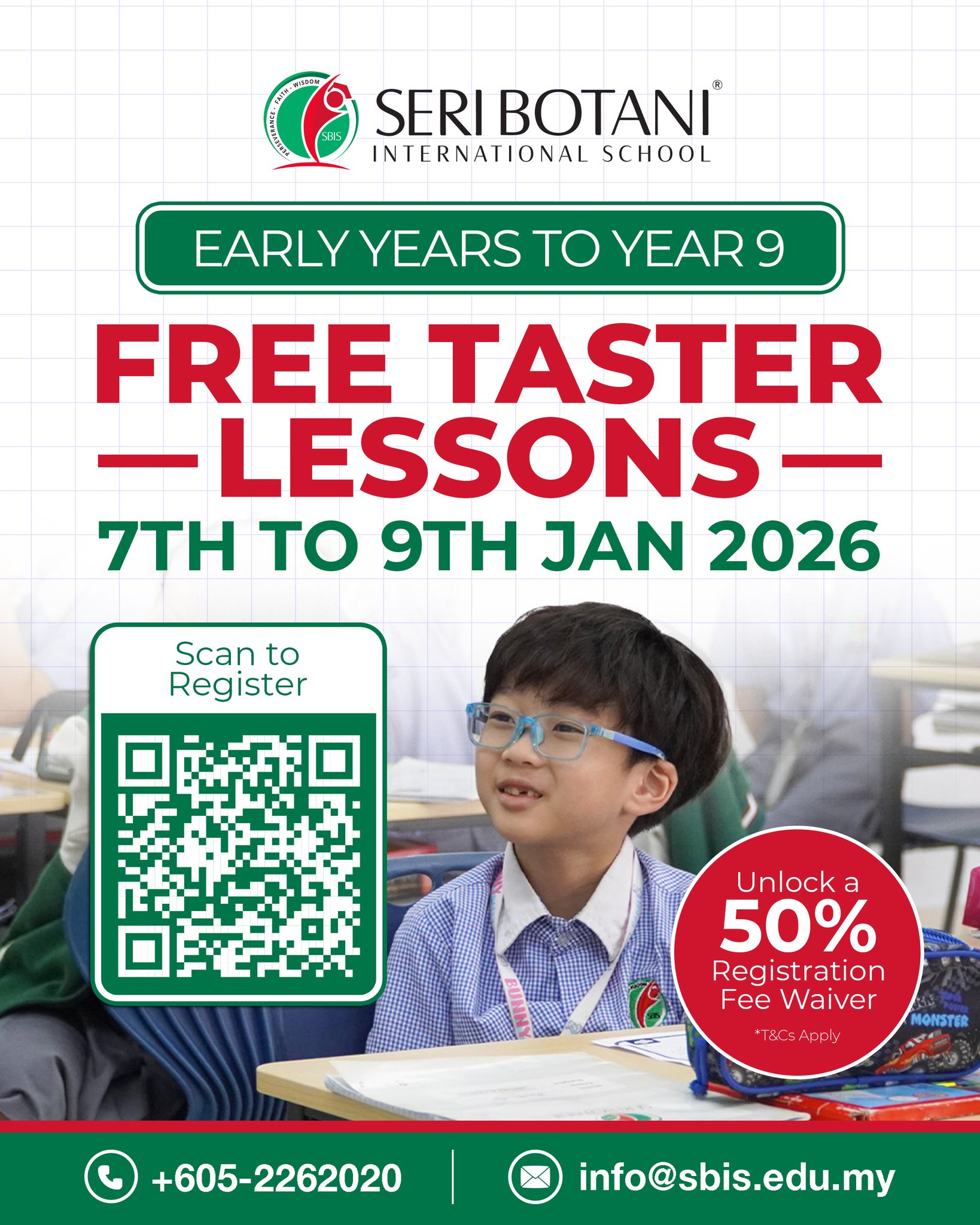 Free Taster Lessons at Seri Botani International School, Ipoh