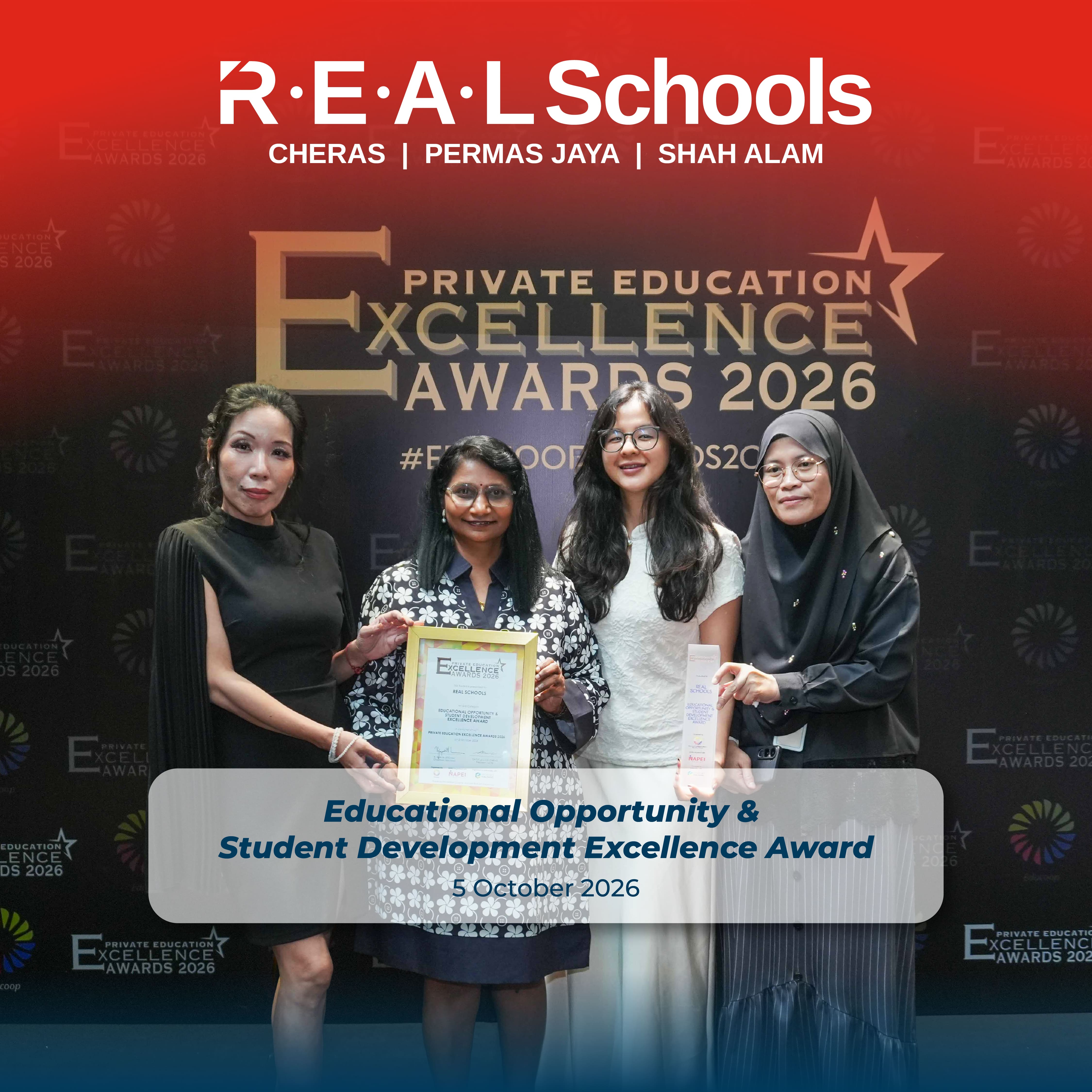 REAL Schools Recognised for Excellence at Private Education Excellence Awards 2026