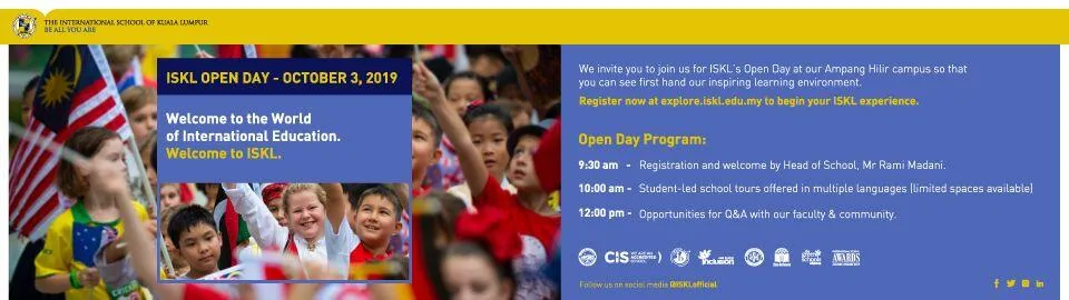 October Open Day @ ISKL