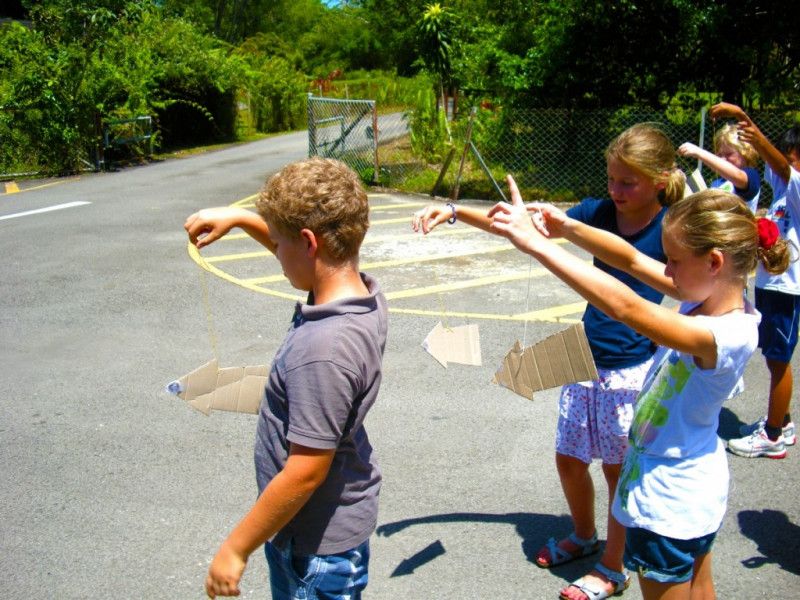 Students at Panaga school in Brunei learning about wind direction as part of the IPC Weather and Climate unit1
