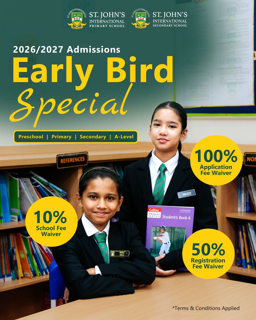Early Bird Special Discount for 2027 Intake!