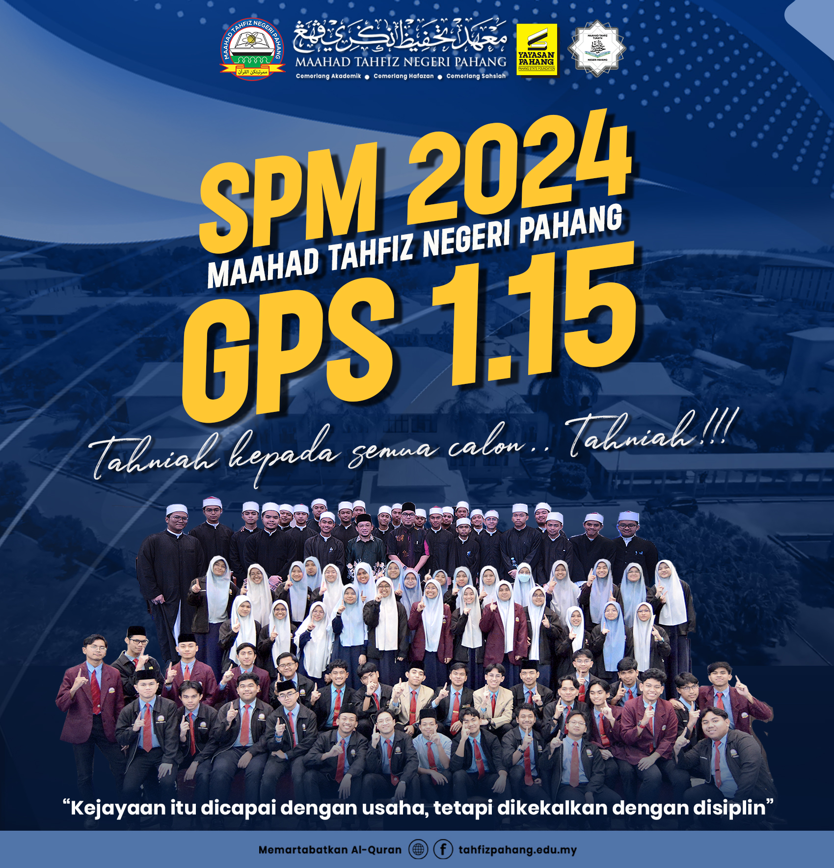 SPM 2024: Maahad Tahfiz Negeri Pahang Kekal Sekolah Terbaik